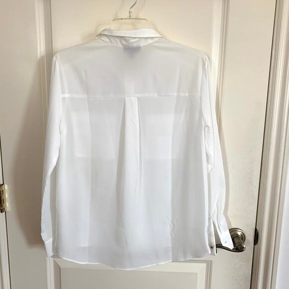Topshop Pocket Detail Button Down Shirt in White - Picture 8 of 13